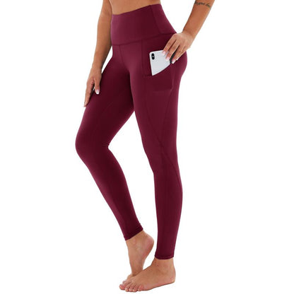 VelvaFlow High Waisted Tummy Control Leggings with Pockets