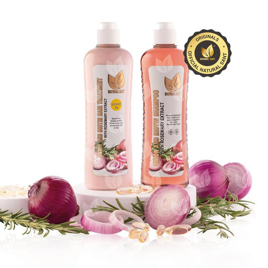 VelvaFlow Natural Sant Onion, Rosemary and Biotin Shampoo & Treatment